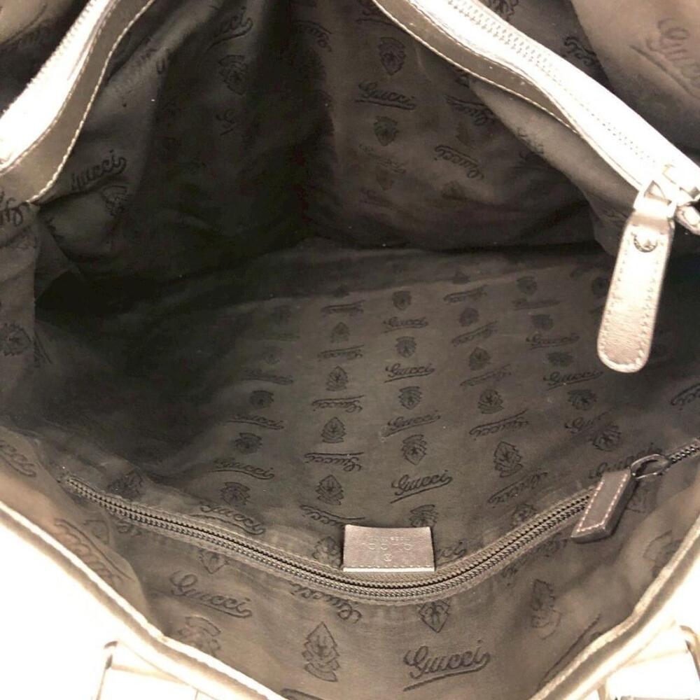 GUCCI Imprime Tote Bag Metallic Handbag - Picture 9 of 10